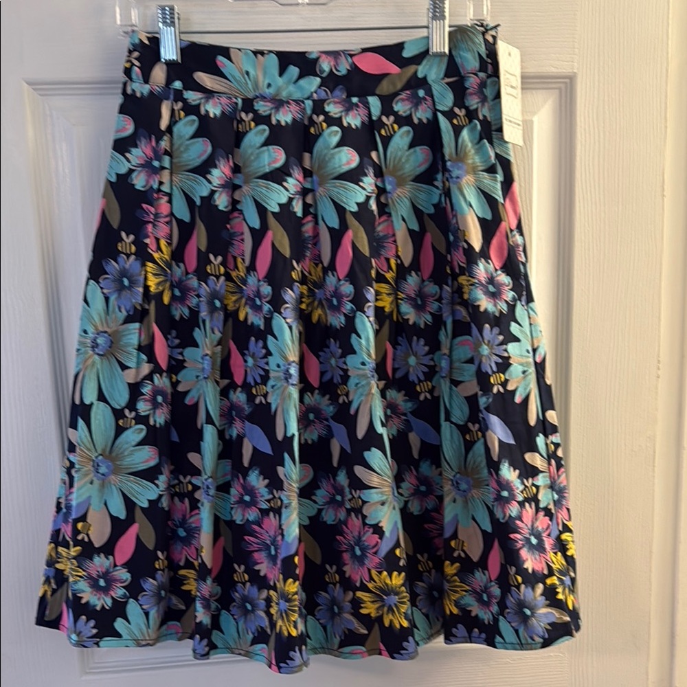 Floral A-Line Vintage Style Skirt, 50s, Pinup